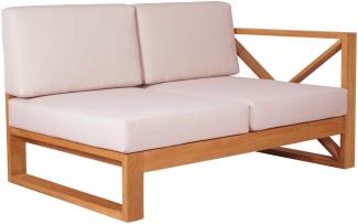 Ecksofa Molveno Outdoor Gartensofa rechts Massivholz Teak von Teako Design