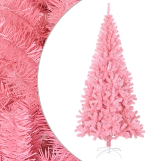 vidaXL Künstlicher Weihnachtsbaum mit Ständer Rosa 180 cm PVC 320998