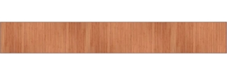 vidaXL Teppich Rechteckig Braun 70x500 cm Bambus 376890