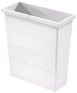 Hailo Inneneimer 1126899 weiß 12 Liter 320 x 156 x 295 mm 2 Henkel