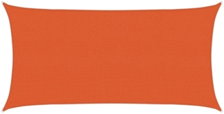 vidaXL Sonnensegel 160 g/m² Orange 2x3,5 m HDPE 311668