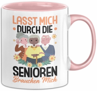 Trendation Tasse Altenpflege Tasse Geschenk Altenpflegerin Geschenkidee Lasst Mich Durc