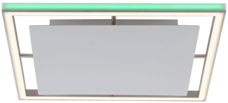 RGB LED Deckenleuchte, Fernbedienung, dimmbar, Alu, L 50 cm