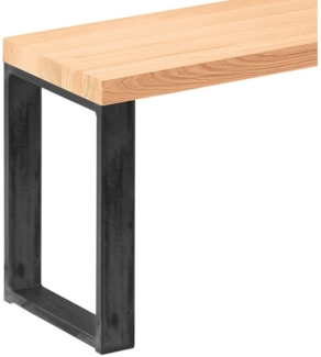 LAMO Manufaktur Sitzbank LSB Sitzbank (Komplett-Set, 3-Teilig), 40mm stake Massivholzplatte