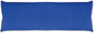 Seitenschläfer Kissenhülle Kissenfüllung Körperkissen, bequem und anschmiegsam in vielen verschiedenen Farben erhältlich (ca. 40x120 cm / blau - royalblau)