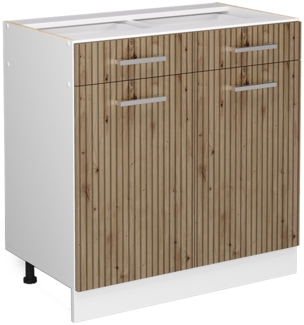 Küchenunterschrank R-Line Artisan-Eiche 80 cm ohne Arbeitsplatte Vicco