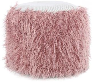 Fellpouf Bobtail 125 Rosa / Grau