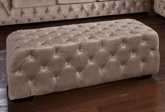 Guido Maria Kretschmer Home&Living Polsterhocker Kalina, mit klassischer Chesterfield-Knopfheftung