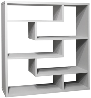Raumteiler Tyler / Tetrix, Holzwerkstoff, Grau, 130 x 134 x 43 cm