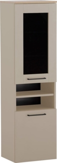 Hochschrank Mailand / Malo, Holzwerkstoff, Beige, 40 x 140 x 32 cm