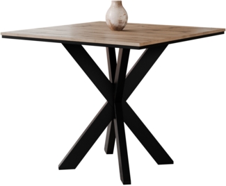 Esstisch Pilto (Farbe: Wotan Eiche / Schwarz)