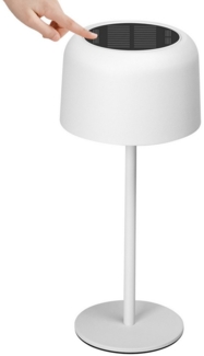 Aigostar Schreibtischlampe LED Tischlampe Kabellos Solarladung und USB-Aufladung, Touch Dimmbare