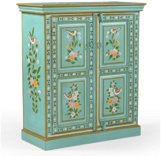 Home affaire Highboard Prem, mit dekorativen Fräsungen, handbemalt, Unika-Möbel, Breite 87 cm