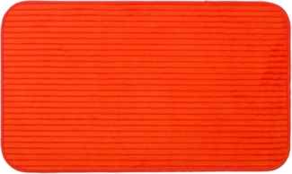 Gözze Badematte Berlin, Höhe 7 mm, rutschhemmend beschichtet, fußbodenheizungsgeeignet, Polyester, rechteckig, Badteppich, Uni Farben, Cord Optik, waschbar