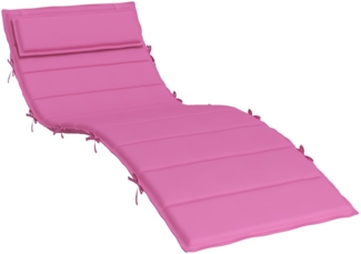 vidaXL Sonnen-Lounger Kissen Rosa 180 x 60 x 4 cm Oxford-Stoff 361872