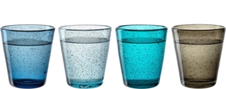 Leonardo BURANO Trinkglas-Set 4-teilig 330 ml kalte Farben
