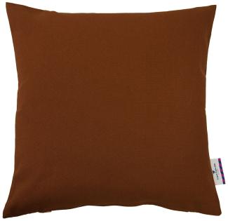 Tom Tailor Uni Kissenhülle T-Dove | 50x50 cm | dunkelbraun