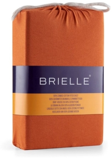 Brielle Spannbettlaken Brielle Fitted Sheet Brown 200x200 + 30 cm