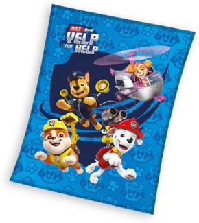 Kinderdecke PAW Patrol Fleecedecke Kuscheldecke 150 x 200 cm, PAW PATROL