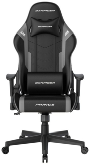 DXRacer Gaming-Stuhl Prince Gaming Chair Regular L, PVC, schwarz grau