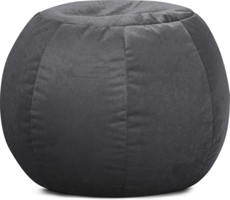 Sitting Point Sitzsack Marla Plump Samt anthrazit