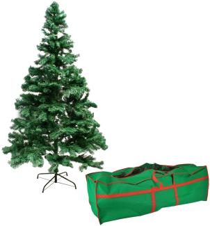 Weihnachtsbaum 180 cm inkl Ständer grün + Gratis Aufbewahrungstasche