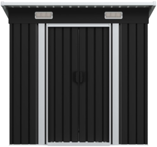 vidaXL Gartenschuppen Anthrazit Stahl 47026