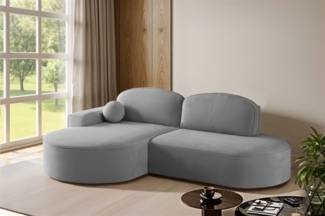 Ecksofa Schlafsofa Sofa GIRONA Stoff Salvador Grafit Ottomane Links