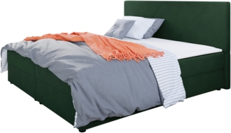 Boxspringbett 'Wirig IV' Grün 180x200 cm