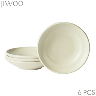 JIWOO Suppenteller 4er,Ø22cm,Frühstücksteller,Salatteller,Vorspeisenteller,Pastateller, (4 St), Keramik,Mikrowellen-und spülmaschinenfest,Stapelbares,Luxus,Ø22cm