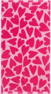Next Handtuch Handtuch aus 100 % Baumwolle Herzprint, (1-St)