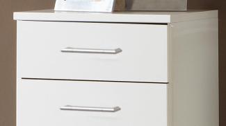 Kommode CLICK Schrank weiß Dekor 6 Schubkästen 46 cm