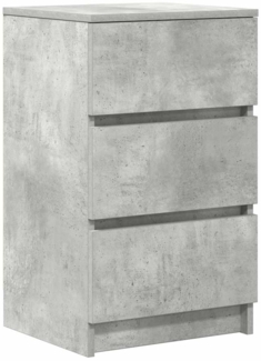 vidaXL Nachttisch mit 3 Schubladen Betongrau 39x35x65 cm 861343