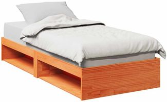 vidaXL Tagesbett ohne Matratze Wachsbraun 90x190 cm Massivholz Kiefer 859249
