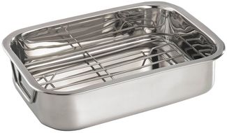 bongusto Bräter Bratreine BERNADETTE, 30 x 23 cm, mit Grilleinsatz