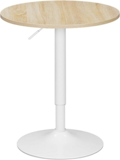 Woltu Bartisch (1-St), Stehtisch Drehtisch, MDF Partytisch, höhenverstellbar