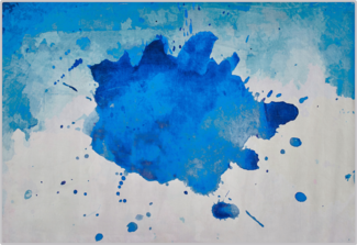 Teppich blau Flecken-Muster 140x200 cm ODALAR