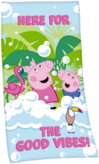 Peppa Pig Handtuch Badehandtuch Strandtuch 70x140 cm aus Mikrofaser