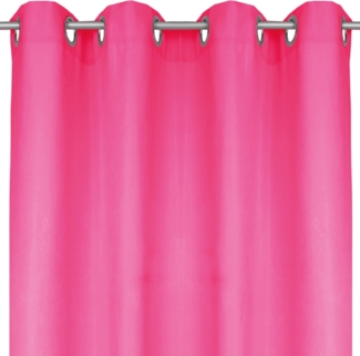 Bestlivings Blickdichte Pinke Gardine mit Ösen in 140x225 cm ( BxL ), in vielen Größen und Farben