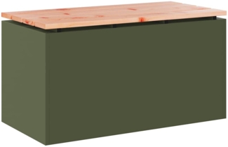 vidaXL Gartenbank Olivgrün 80 x 40 x 43 cm Stahl 874901