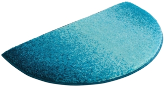 Grund Badematte Mistral, Höhe 20 mm, rutschhemmend beschichtet, fußbodenheizungsgeeignet, Kunstfaser, halbrund, meliertes Design, Ombré-Look, auch als 3 teiliges Set, Made in Europe