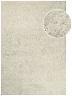 OTTO home Hochflor-Teppich Saul, rechteckig, Höhe: 50 mm, dichter weicher Langflor, mit Glanz, Shaggy, uni farben, Wohnzimmer