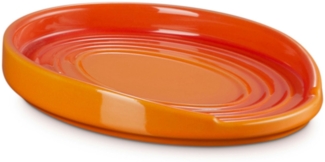 LE CREUSET Schüssel Löffelablage oval ofenrot 16cm, Steingut, (Schüsseln & Schalen)