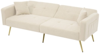Odikalo 2-Sitzer Schlafsofa verstellbarem Winkel mit Aufbewahrungstaschen mehrfarbe
