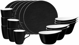 Seltmann Weiden Life Fashion Frühstücks-Set 18-teilig - Glamorous Black