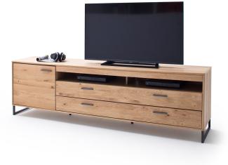 TV-Board Pedro 7 Asteiche Bianco teilmassiv 224x67x50 cm Lowboard