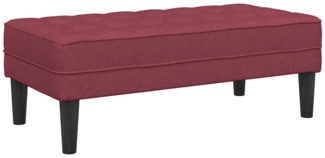 vidaXL Bank Weinrot 113 x 57 x 39 cm Stoff 42001938