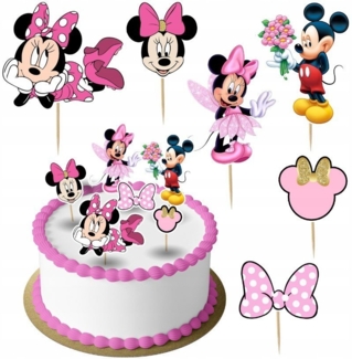 Festivalartikel Tortenstecker Mickey Minnie Mouse Topper Set 6 Stk Torten Deko Kuchen Junge