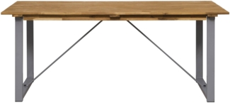 Gartentisch SON LA in natur & grau, T90 x B180 x H75 cm