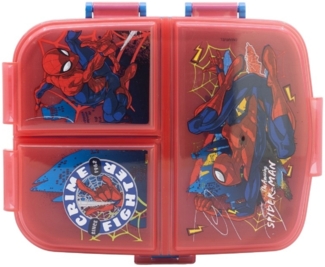 Spiderman Kinder Brotdose XL – Lunchbox mit 3 Fächern & tollem Design
